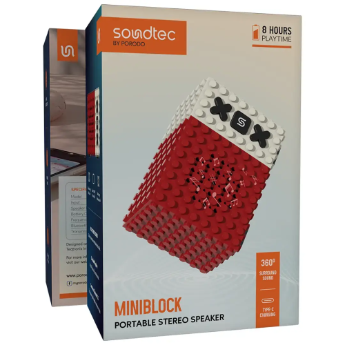 مكبر صوت ستيريو محمول من بورودو ساوندتيك ميني بلوك...