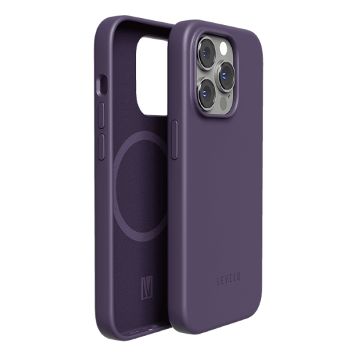 كفر آيفون 14 برو سيليكون لون بنفسجي ايريس ماج سيف...