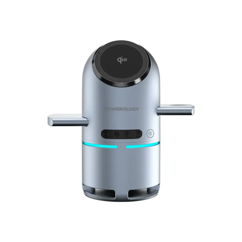 قاعدة شحن لاسلكي باورولوجي مع سبيكر بلوتوث Powerol...