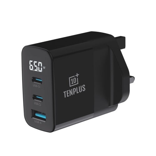 شاحن جداري سريع بتقنية GaN بقوة 65W من تن بلس