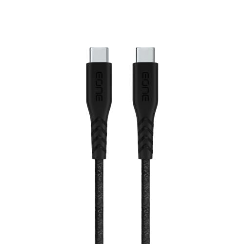 اي ون كيبل من C-USB إلى C-USB بطول 120 سم اسود