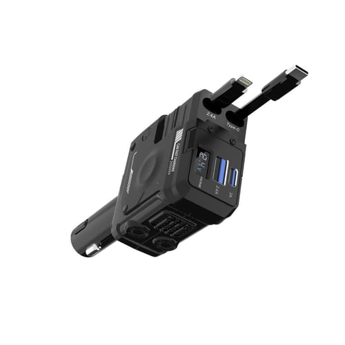 شاحن سيارة بورودو 66 وات بمنفذ لايتنينج وType-C -...