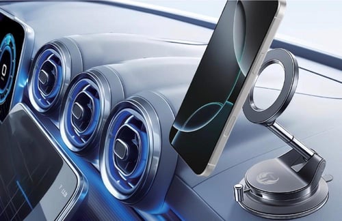 حامل جوال مغناطيسي مع شفاط قوي – دوران 360° من YOU...