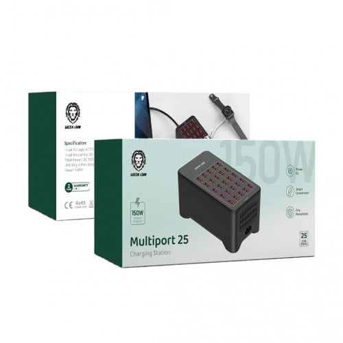 محطة شحن قرين لايون متعددة المنافذ 25 منفذ كوالكيو...