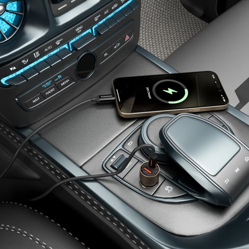 شاحن سيارة مخرجين 95 واط بورودو تيتانيوم Porodo Tr...