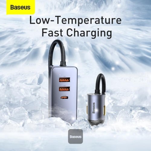 شاحن سيارة Baseus Share Together، مزود بمنفذي USB...