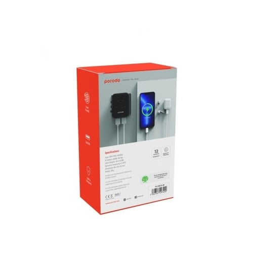 شاحن عالمي مزدوج 12 واط من شركة بورودو