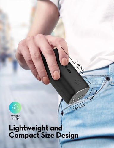 بطارية راف باور بسعة 14000 ملي امبير بقوة 30 واط ب...