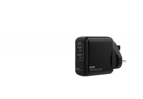 شاحن رابسول المزدوج PD Gan بقوة 65 وات - أسود