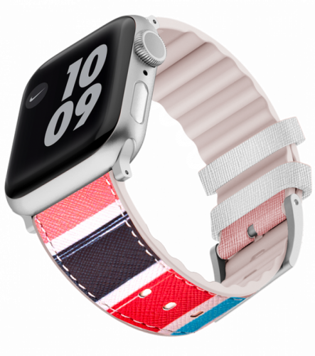 فيفا مدريد Ventrux Artisian حزام جلدي لساعة أبل 42...