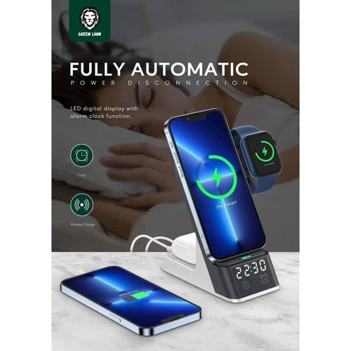 قرين لايون شاحن لاسلكي 6 في 1 - 15 وات ، المادة: A...