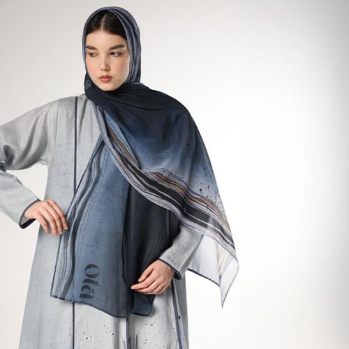 Light Blue Printed Linen