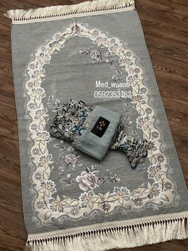 طقم صلاة تركي فاخر بشرشف صلاة كروشيه