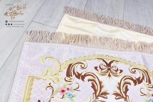 سجادة صلاة تركي فاخرة بعلبة 65x110 سم