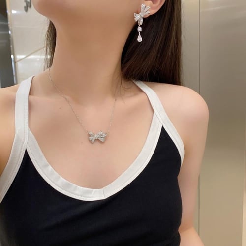 حلق من الفضة الخالصة والكوبك زركون