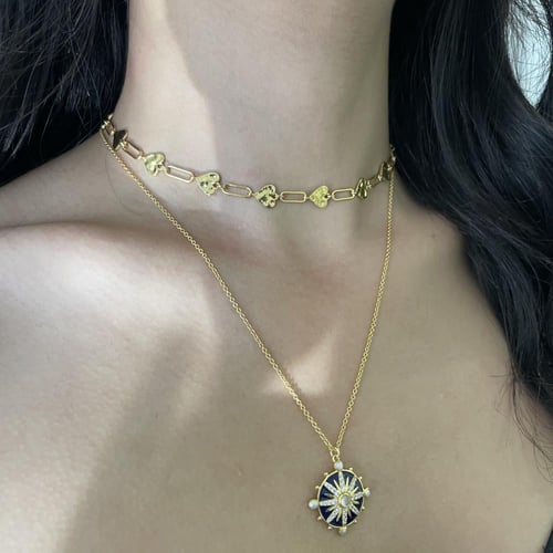 سلسال North Star مطلي بالذهب