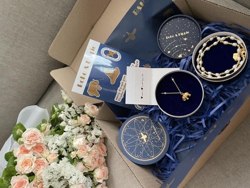 Golden elephant necklace