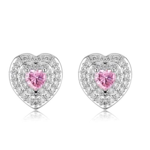 حلق LOVE من الفضة الخالصة