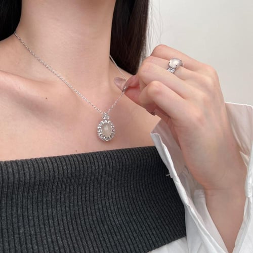 سلسال فيكتوريا من الفضة الخالصة والكوبك زيركون وحج...