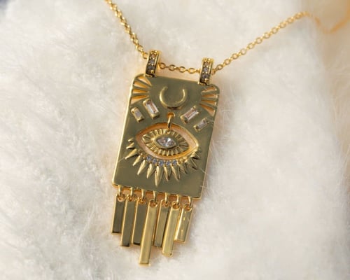 بوهو سلسال مطلي بالذهب