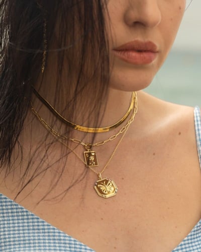 Gold plated necklace