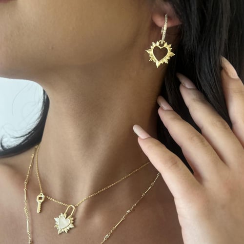 حلق Promises مطلي بذهب عيار ١٤