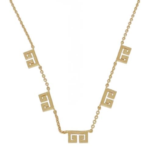 تشوكر المفتاح الإغريقي مطلي بالذهب