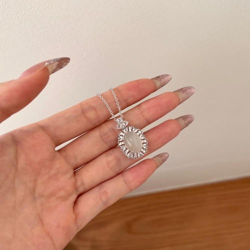 سلسال فيكتوريا من الفضة الخالصة والكوبك زيركون وحج...