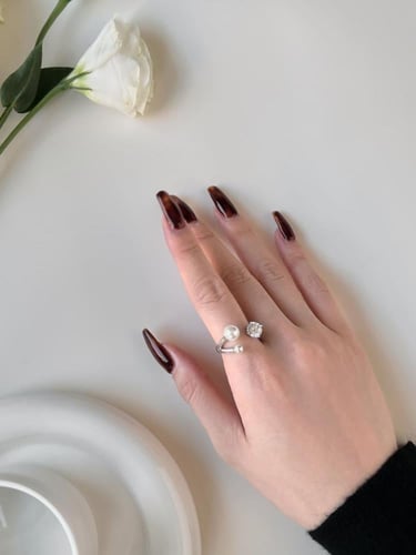 خاتم Dalia من الفضة الخالصة