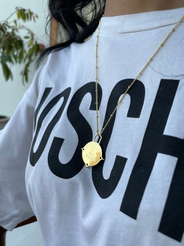 سلسال مطلي بالذهب بوجهين Dragonfly