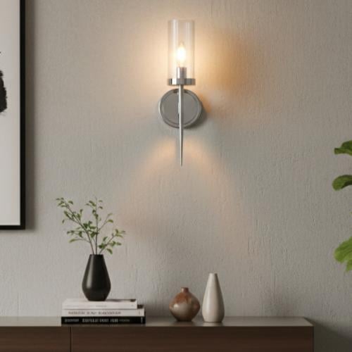WALL LAMP-8169|1SM جداري كالي الفضي