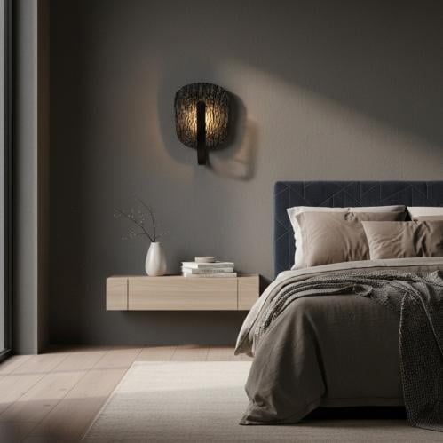 WALL LAMP-8215-BK جداري لوتس مستطيل