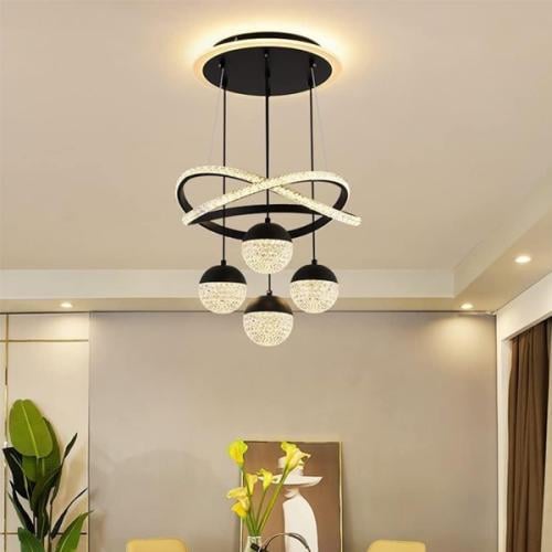 LED chandelier-850 BK-LED ثريا لاين بول الأسود
