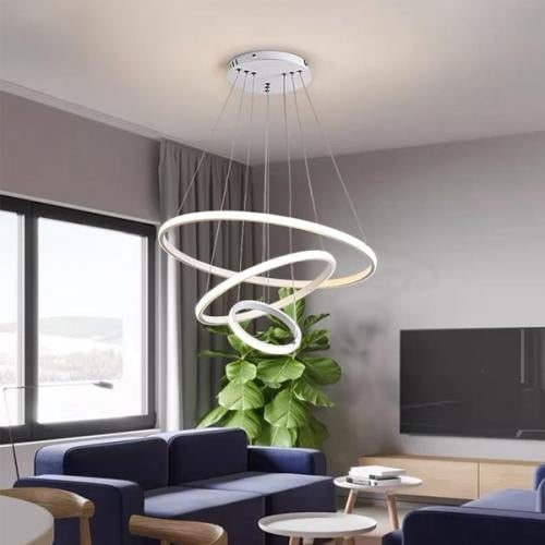 LED chandelier-246A WH ثريا جلاكسي رينج الأبيض