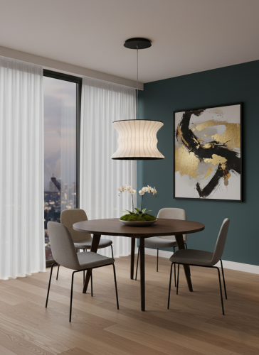 Chandelier-D266/1/BK ثريا ميلانو لايت