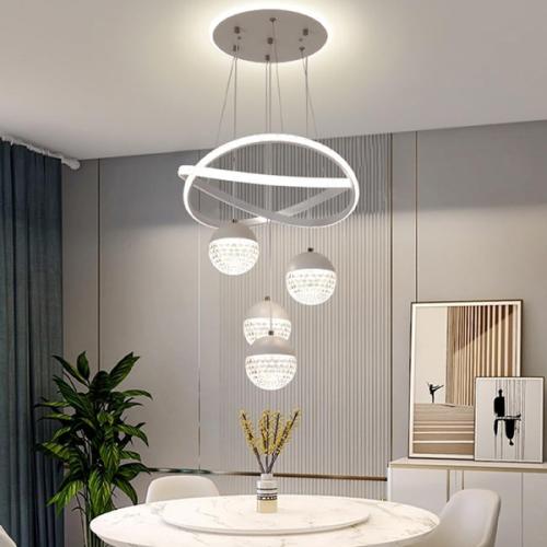 LED chandelier-850 WH ثريا لاين بول الأبيض