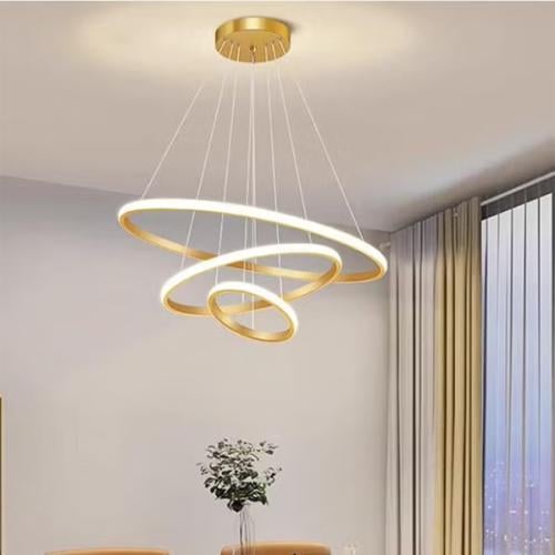 LED chandelier-246A GD-LED ثريا جلاكسي رينج الذهبي