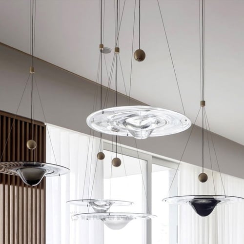 CH-DP308 ثريا باستيل الزجاجية