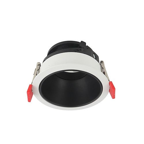 فريم مانع للتوهج ألمنيوم ابيض مع عاكس أسود مطفي 20...