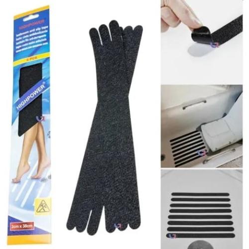 شريط مانع للانزلاق للحمام - 6 قطع مضادة للماء ومقا...