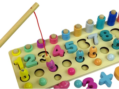 لعبة الارقام الخشبية وصيد الاسماك