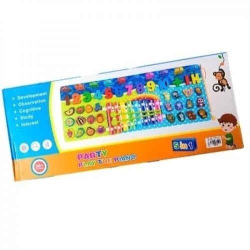 لعبة خشبية تعليمية 5 في 1