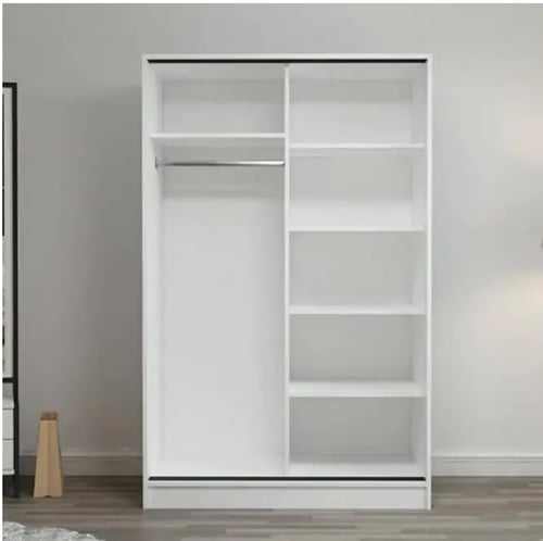 دولاب ملابس باب منزلق خشب ام دي اف، 120×60×200 سم...