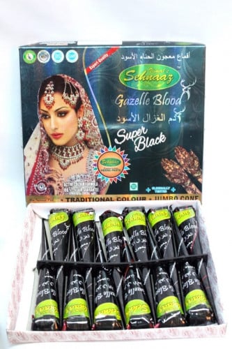 قمع حناء لون اسود