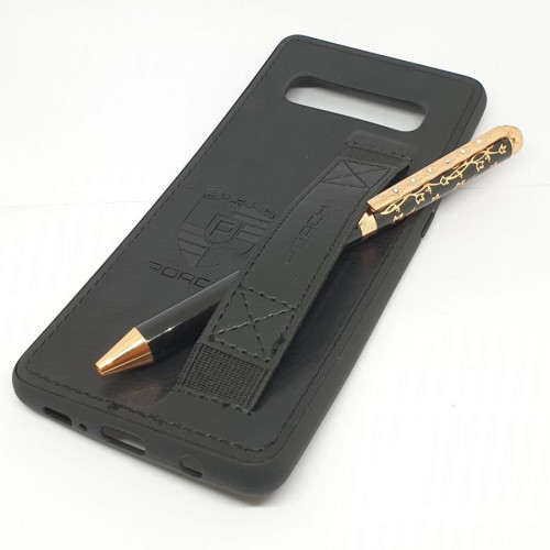 سامسونج جالكسي اس 10 بلس غطاء حماية خلفي جلدية مع...