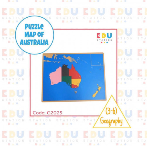 Puzzle map of Australia - أحجية خريطة قارة أسترالي...