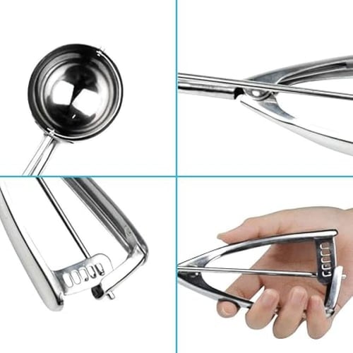 ملعقة ايس كريم استيل 5 سم