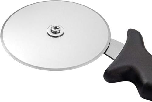 قطاعة بيتزا استيل مقبض اسود مقاسات