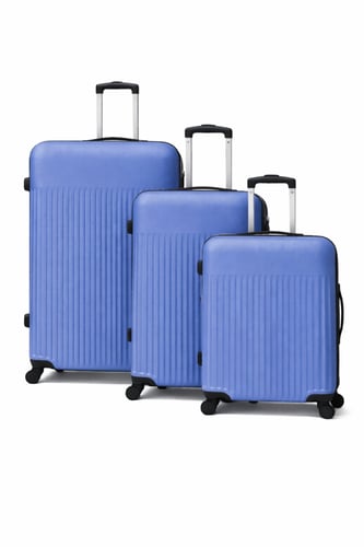 طقم شنط سفر فايبر 3 قطع – موديل 9187(28/ 24 / 20 إ...