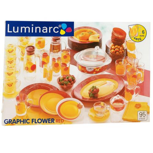 طقم الأوركبال الفرنسي من شركة Luminarc – 95 قطعة –...